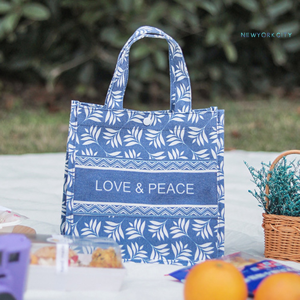 Túi Đựng Hộp Cơm Trưa Cách Nhiệt Chống Dầu Gọn Nhẹ Di Động Tiện Dụng