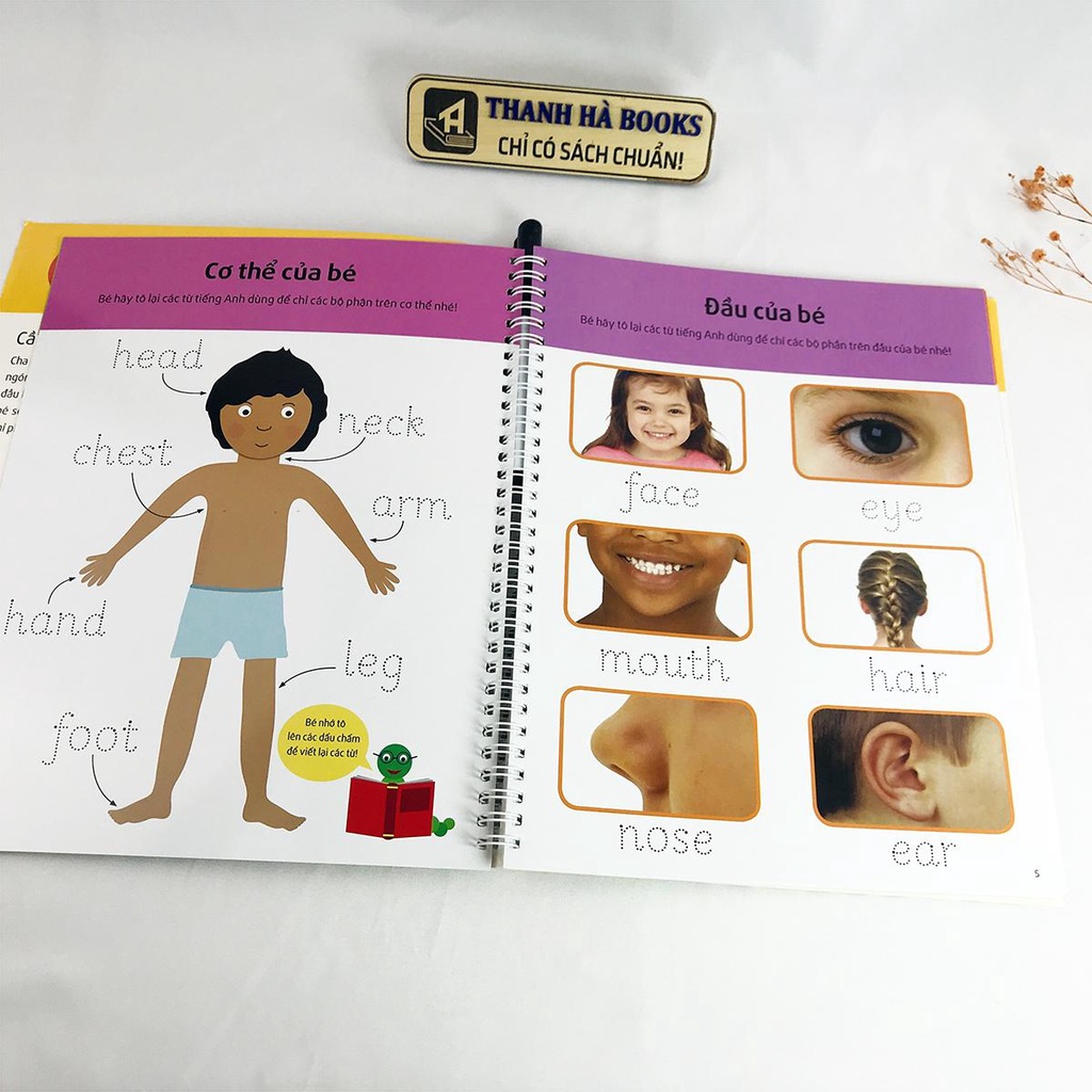 Bộ Sách Tự Xóa Thông Minh - Những Từ Tiếng Anh Đầu Tiên (Tặng kèm bút) lẻ tùy chọn Dành cho trẻ từ 5-7 tuổi