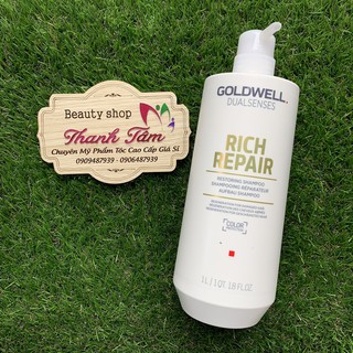 Dầu gội phục hồi tóc hư tổn Fanola GOLDWELL Rich Repair Restoring Shampoo 1000ml