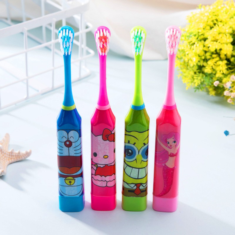 Đầu Bàn Chải Điện Chống Thấm Nước Hoạt Hình Cho Bé