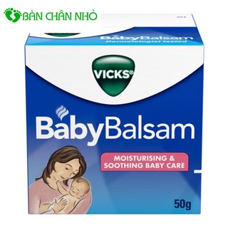 Dầu bôi giữ ấm phòng ho cảm lạnh baby balsam vicks úc 50g