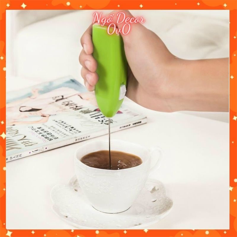 Máy tạo bọt cafe, Đánh trứng cầm tay mini (Không kèm Pin)