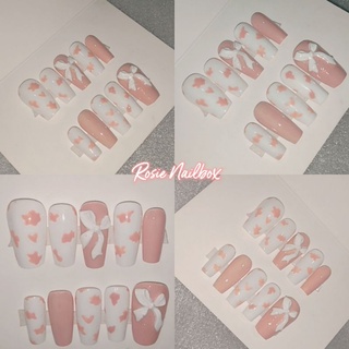 Nailbox móng úp màu hồng nude nhẹ nhàng nữ tính siêu xinh cho bạn gái