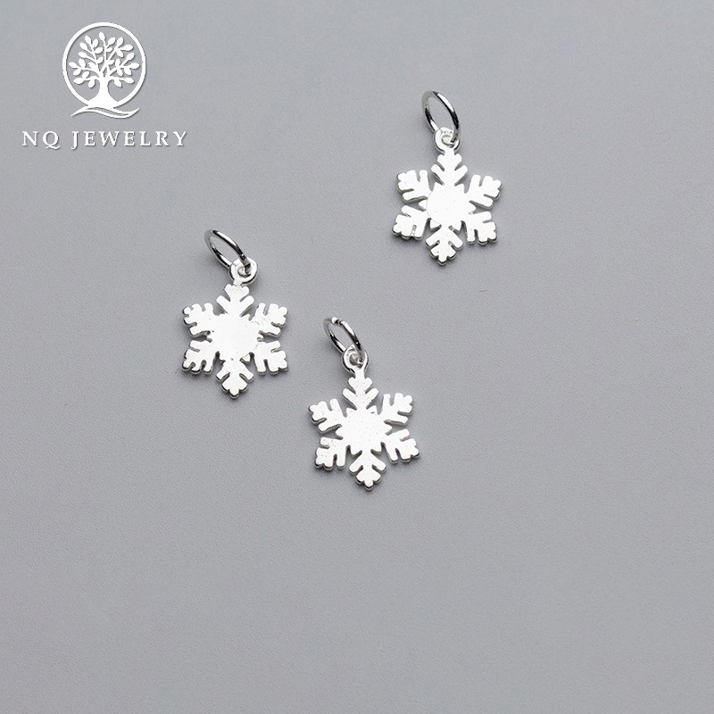 Charm bạc hình bông tuyết treo - NQ Jewelry