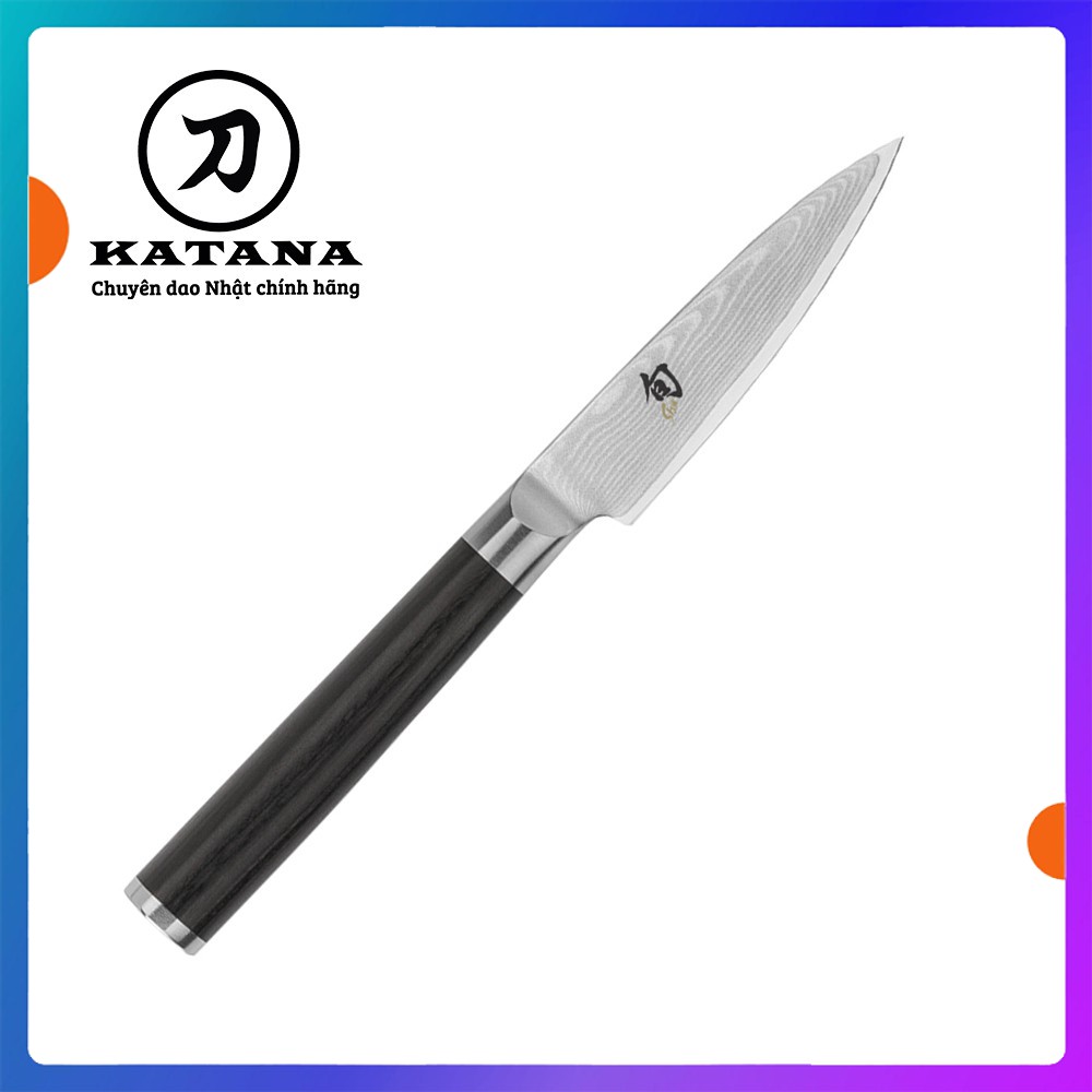 Dao bếp Nhật cao cấp Shun Classic Paring thép Damascus 69 lớp - Dao gọt tỉa hoa quả DM0700 (89mm) by Katana