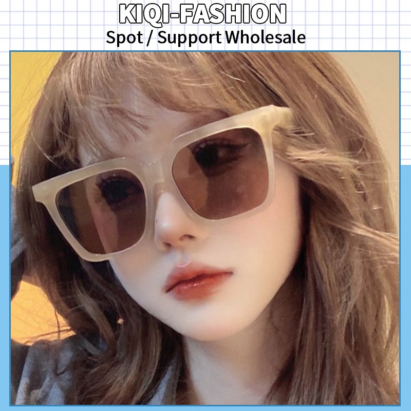 (KIQI-FASHION) COD Kính Mát Gọng Vuông Chống Tia Uv400 Phong Cách Cổ Điển Thời Trang Cho Nam Và Nữ