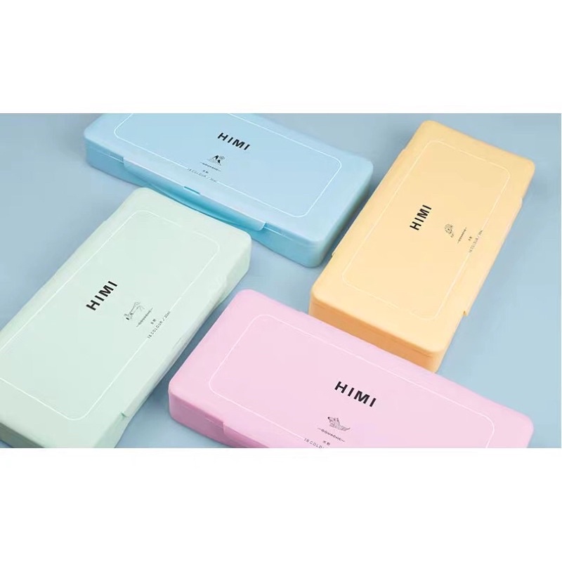 Màu Gouache HIMI dạng thạch bộ 18/24 màu