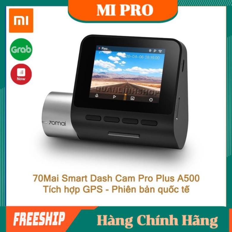 ⚡Bản Quốc Tế⚡ Camera Hành Trình Ô Tô Xiaomi 70mai Dash Cam Pro Plus A500✅ Siêu Nét 1944P Tích hợp sẵn GPS