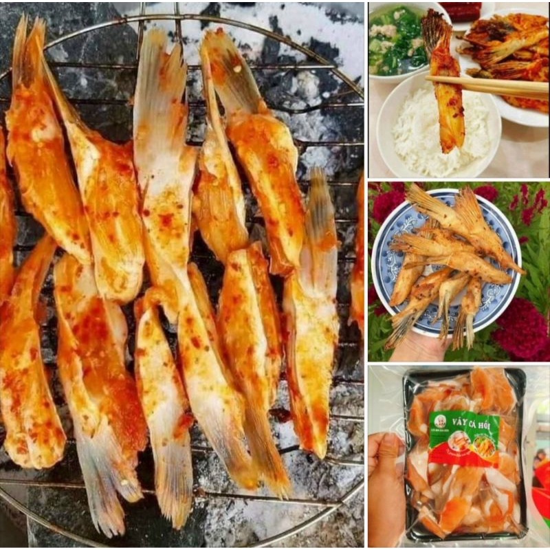 🐋VÂY CÁ HỒI🐋khay 500g(giao hỏa tốc TPHCM)