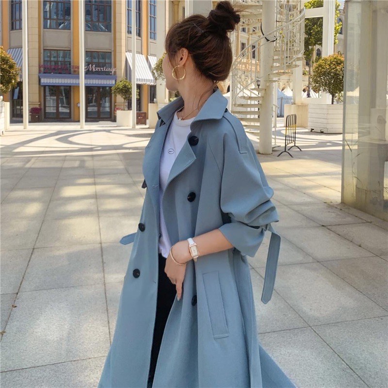 Áo khoác mangto dáng dài chất kaki đẹp | BigBuy360 - bigbuy360.vn