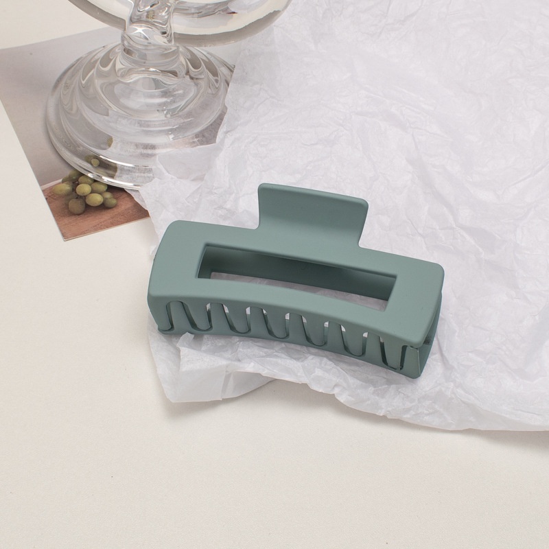 Kẹp Tóc Càng Cua Hình Vuông Cỡ Lớn Màu Sắc Đơn Giản Kiểu Hàn Quốc