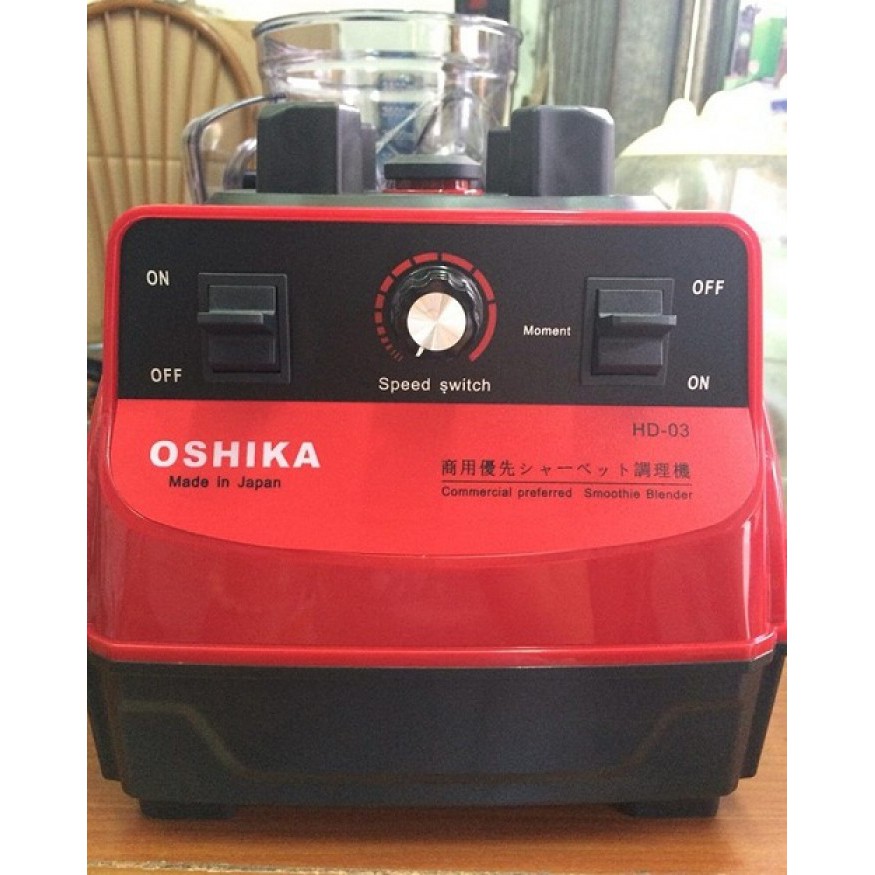 Máy xay sinh tố công nghiệp Nhật Bản cối xay 3.8 lít Oshika HD-03 công suất 2500w