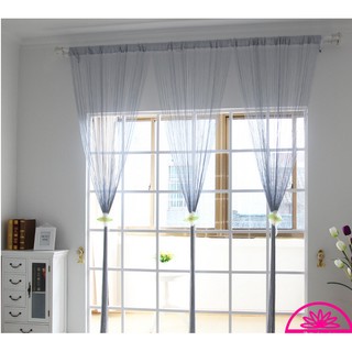 Rèm cửa sợi màu xám