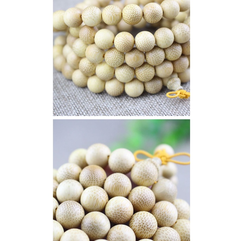 Vòng Tay Chuỗi 108 Hạt Gỗ Tre 6810mm Thời Trang Cho Nam Và Nữ