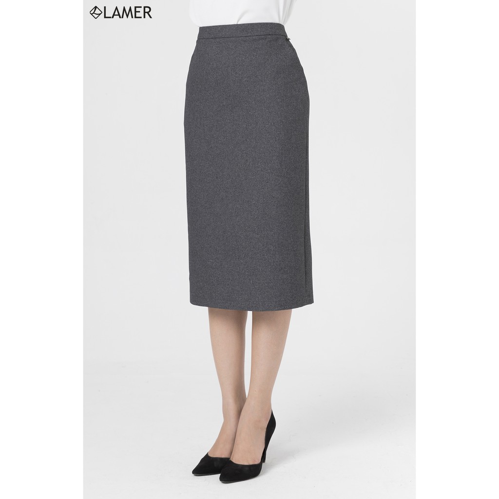 Chân váy bút chì LAMER L62F19Q001 (Kẻ ghi/Ghi Trơn) | BigBuy360 - bigbuy360.vn