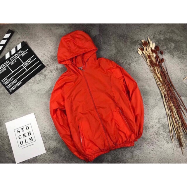 Áo gió nữ 2 lớp lót nỉ mỏng