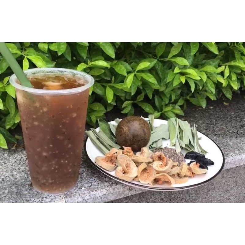 Bí đao mix lá nếp thơm sấy khô 100g