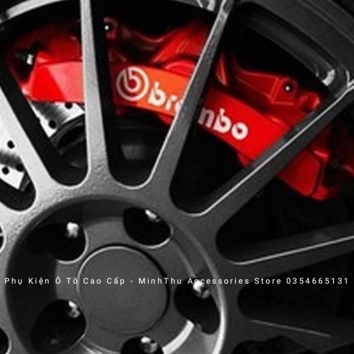 Bộ 2 ốp độ má phanh đĩa Brembo KIM LOẠI phong cách thể thao và đẳng cấp cho ô tô xe hơi