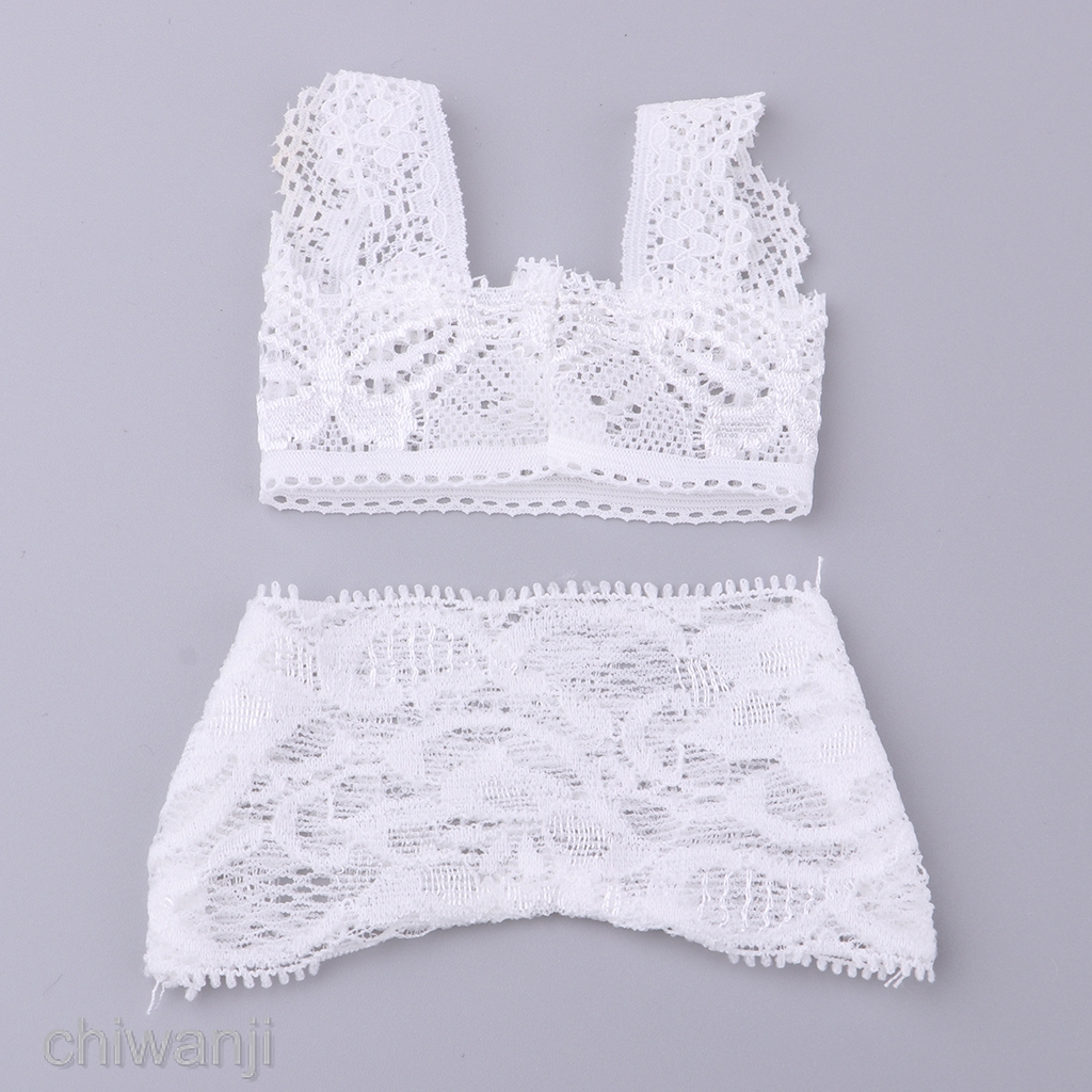 Bộ đồ lót ren màu trắng cho búp bê BJD XinYi tỉ lệ 1/4