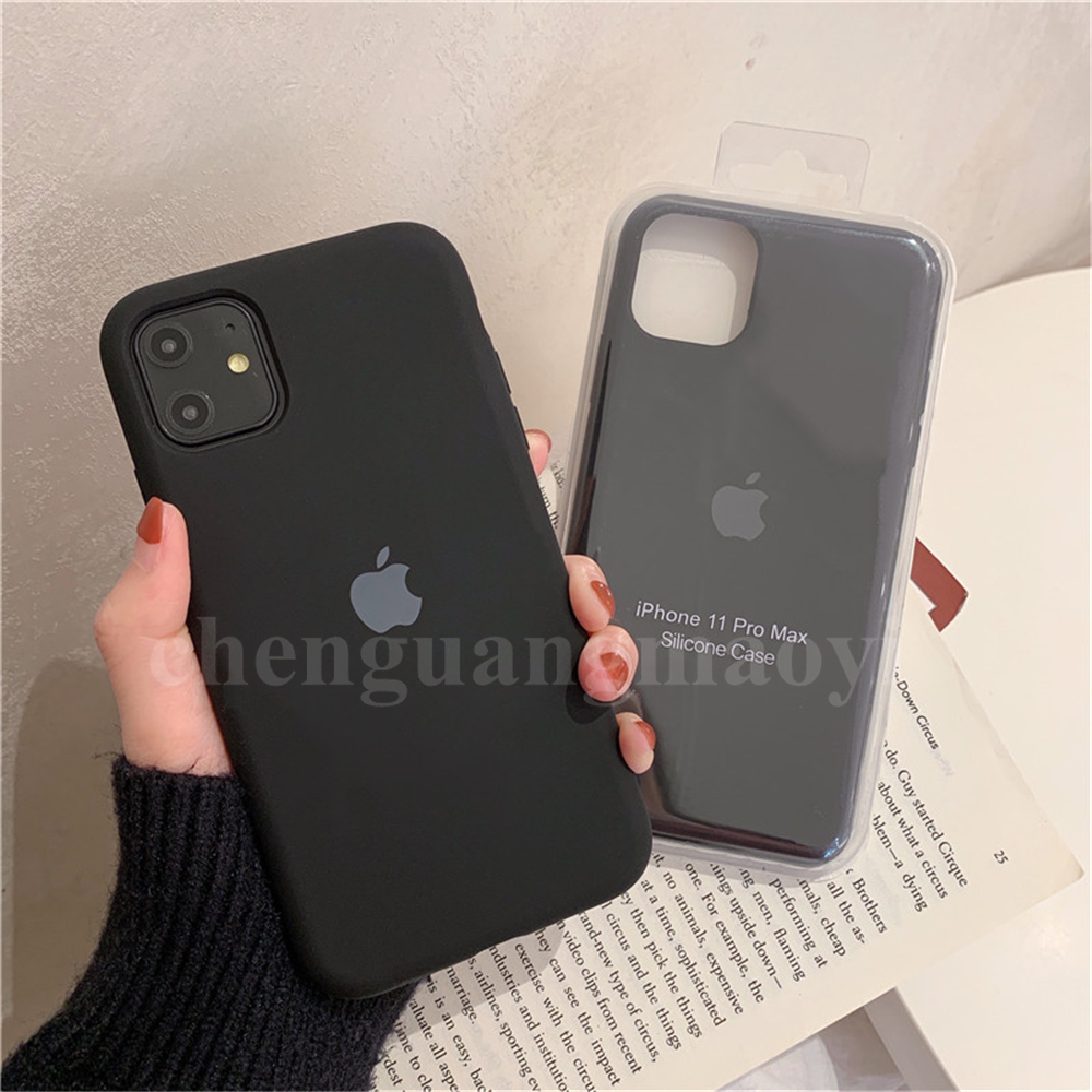 Ốp Lưng Silicone Màu Trắng Cho Iphone 11 11pro 6 6s 7 8 Plus X Xs Max Xr 63