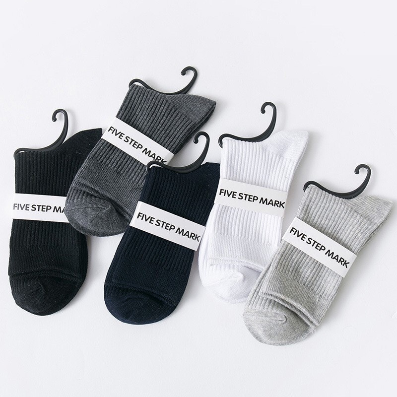 Vớ Trơn Cổ Cao Nam Nữ Kiểu Hàn Quốc Vintage