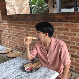 Áo sơmi basic pink