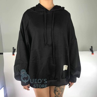 Áo hoodie thun thêu tag basic