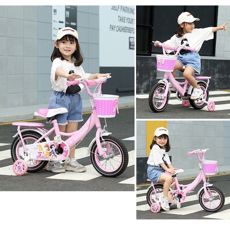 【Xe đạp】Xe đạp trẻ em bé trai bé gái công chúa 3-5-6-7-8-10 tuổi xe đạp 12/14/16/18/20 inch xe đạp