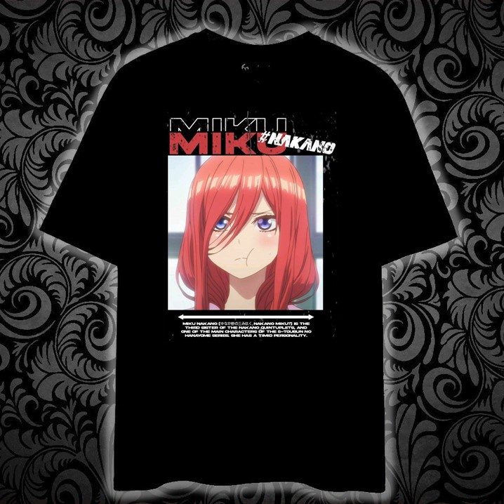 HOT🔥 Áo Phông NAKANO MIKU anime manga mẫu mới