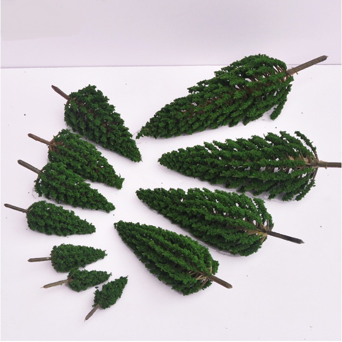 Mô hình cây thông, cây phi lao cao 12-15cm trang trí nhà búp bê, tiểu cảnh, sa bàn, DIY