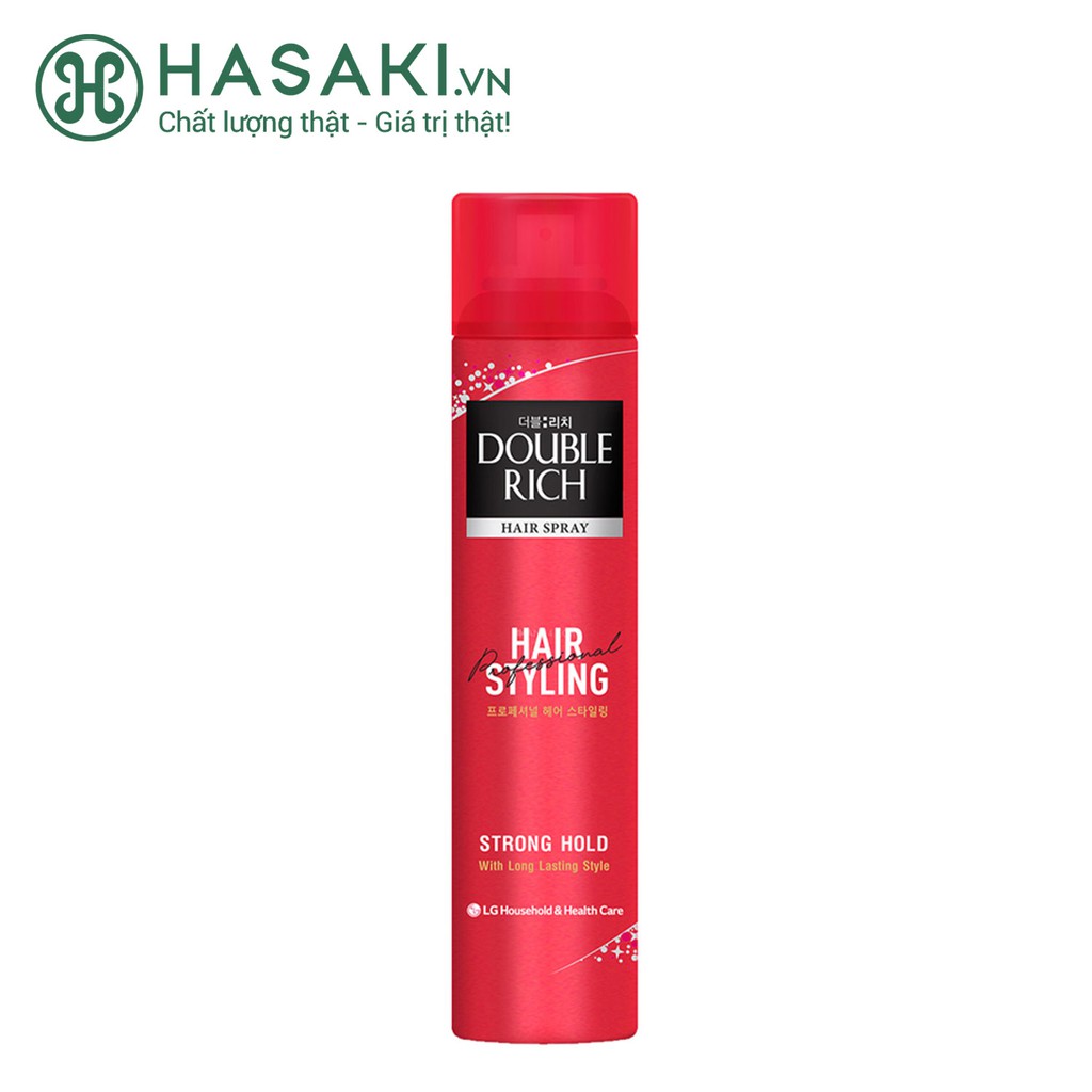 Gel Giữ Nếp Tóc Double Rich Dạng Xịt Giữ Tóc Cố Định Hair Spray Strong Hold 170ml