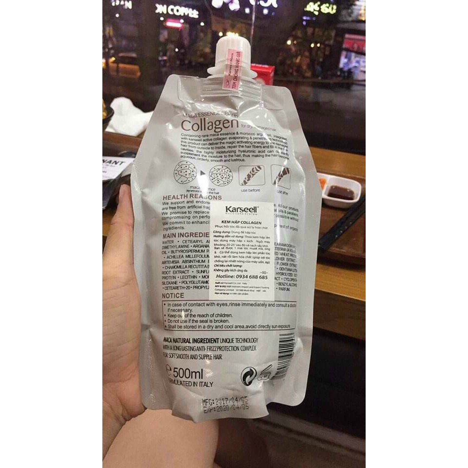 Hấp tóc Collagen Karseell Maca 500ml - CHÍNH HÃNG ITALYA | BigBuy360 - bigbuy360.vn