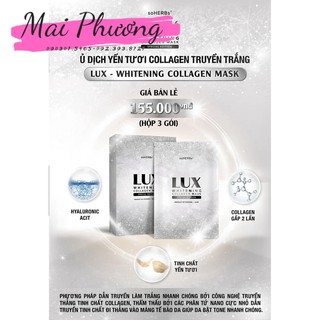 Ủ Dịch Yến Tươi Collagen Truyền Trắng Lux soHERBs