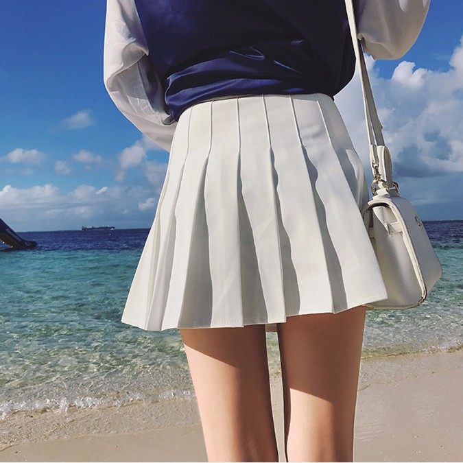 Chân Váy Dáng Chữ A Lưng Cao Thiết Kế Xếp Ly Cổ Điển Cho Nữ | BigBuy360 - bigbuy360.vn