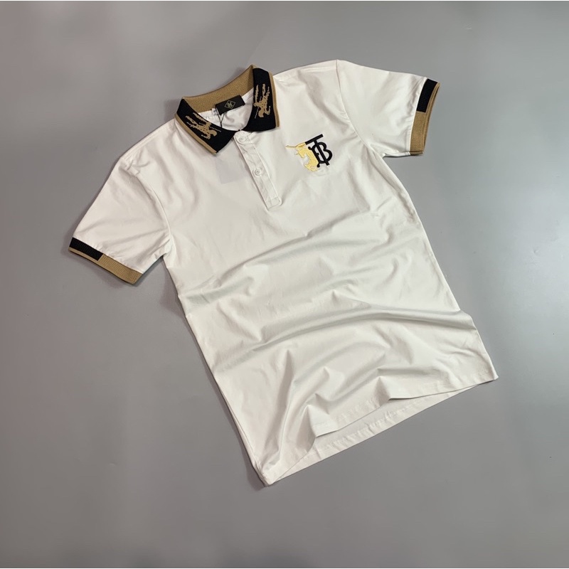Áo thun cổ trụ thêu logo nổi cao cấp (chất cotton 100%) | BigBuy360 - bigbuy360.vn