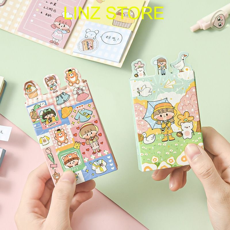 Set giấy ghi chú gồm 8 têp nhỏ, mẫu đẹp, giao ngẫu nhiên. Linzstore89