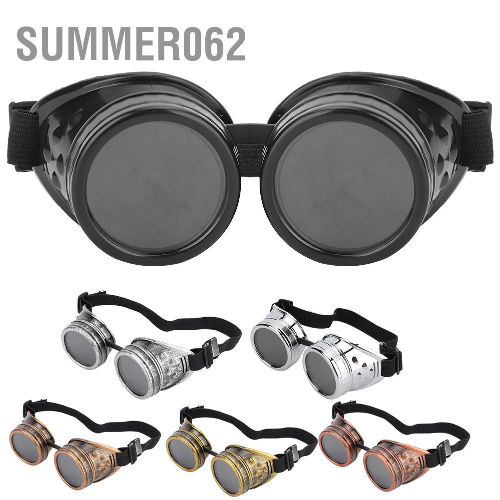 [Hàng Sẵn] Kính Steampunk phong cách ABS Vintage Kính râm hai lớp cho trang trí đạo cụ tiệc tùng【Summer062】