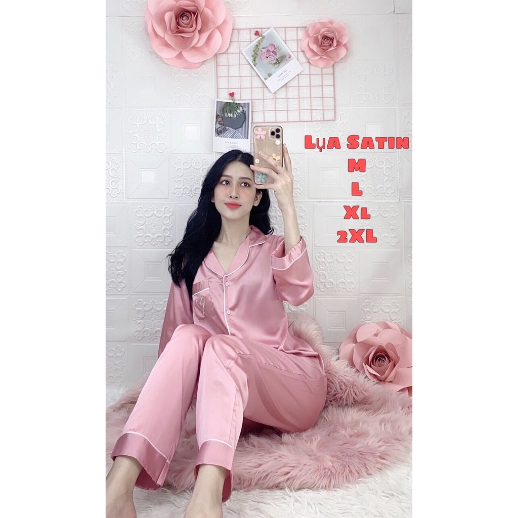 HOT - HOT - HOT - HÀNG MỚI VỀ PIJAMA LỤA SATIN CAO CẤP DÀI VIỀN TRẮNG ĐƯỢC ƯA CHUỘNG NHẤT 2020 | WebRaoVat - webraovat.net.vn