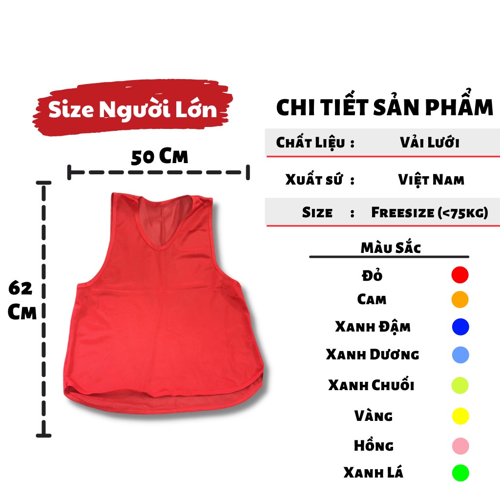 Áo lưới team Building,áo tập bóng đá , áo chia đội_ 8 màu giá rẻ