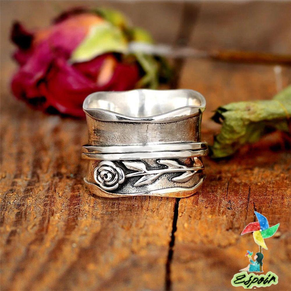 Nhẫn Hình Hoa Hồng Thời Trang Cho Nam Nữ