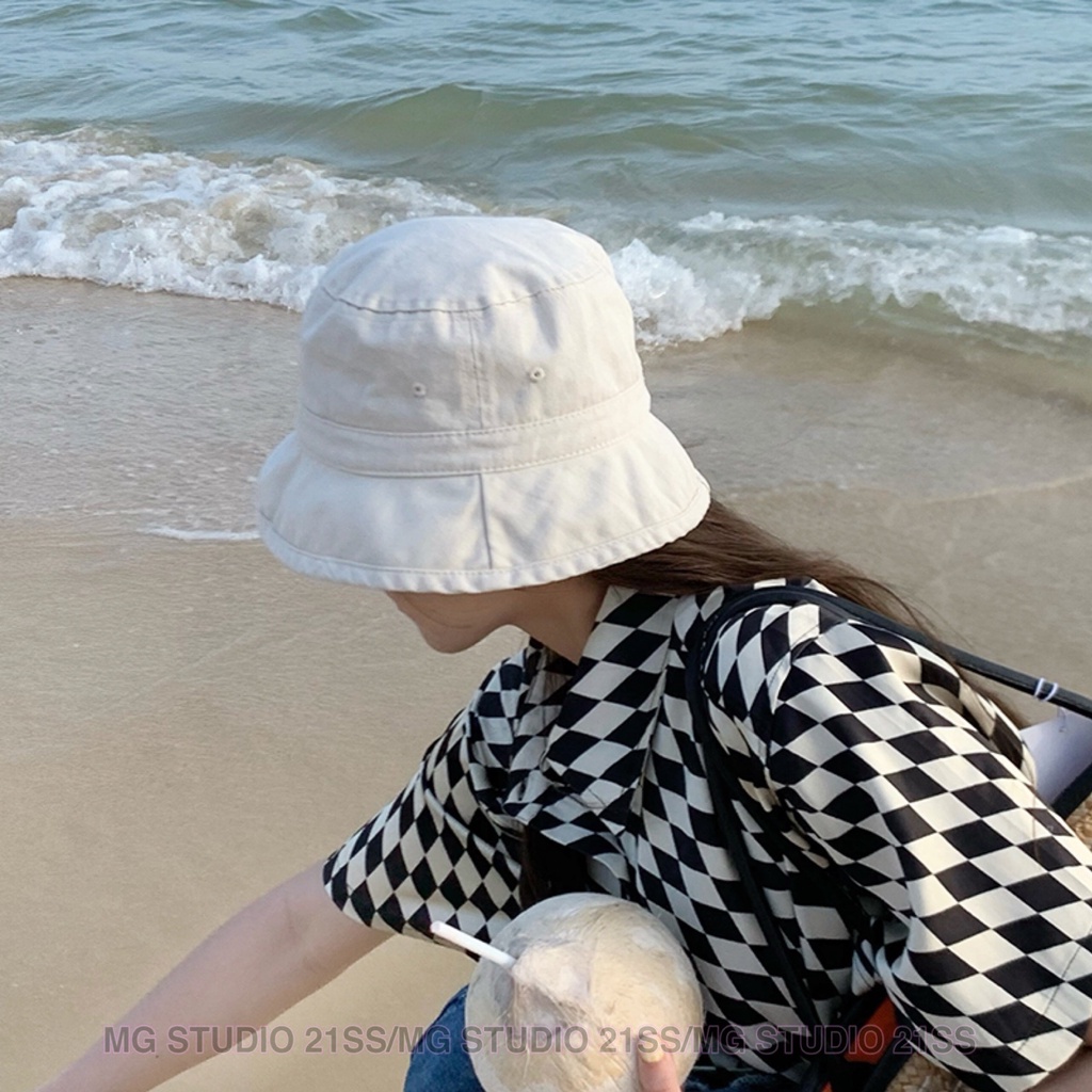 Mũ xô MG STUDIO chất cotton có 8 màu sắc thời trang