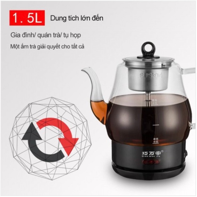 Ấm đun trà tự động 1.5L Higashi Chaya - Home and Garden