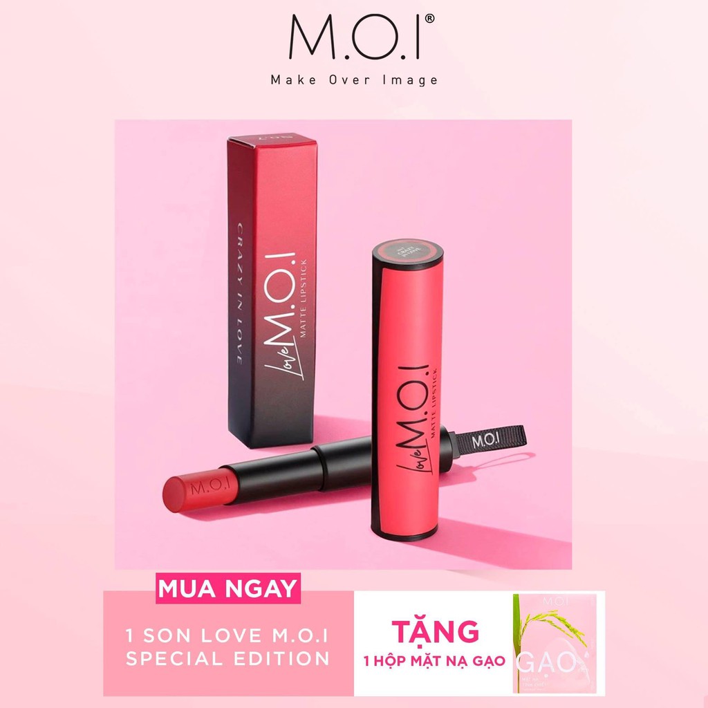 Mua 1 tặng 1 Son Thỏi Lì - Son Hồ Ngọc Hà Love M.O.I phiên bản 2020