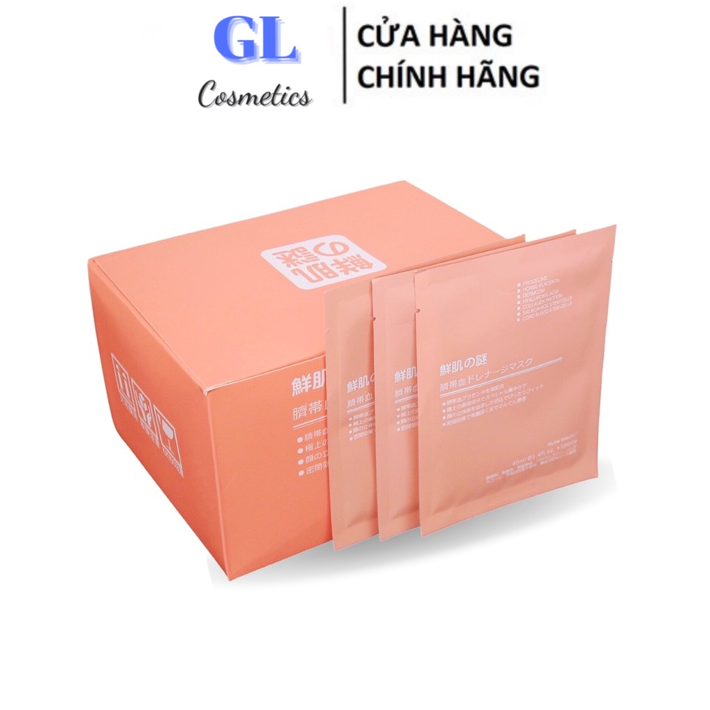 Mặt nạ nhau thai cừu nhật mask giấy rwine dưỡng da dưỡng ẩm 40ml