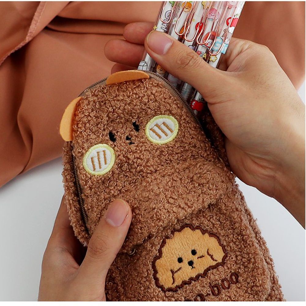 Túi đựng bút hình gấu bông dễ thương sức chứa lớn cho học sinh