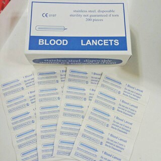 Hộp Kim Chích Mụn Lấy Máu Blood Lancet Chích Lấy Nhân Mụn hộp 200c