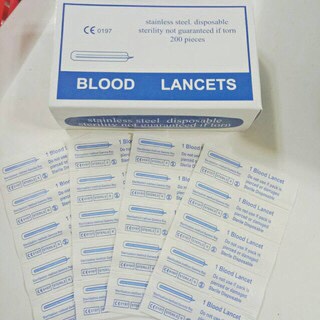 Hộp 200 Cái Kim Chích Mụn Kim Lấy Máu LANCETS