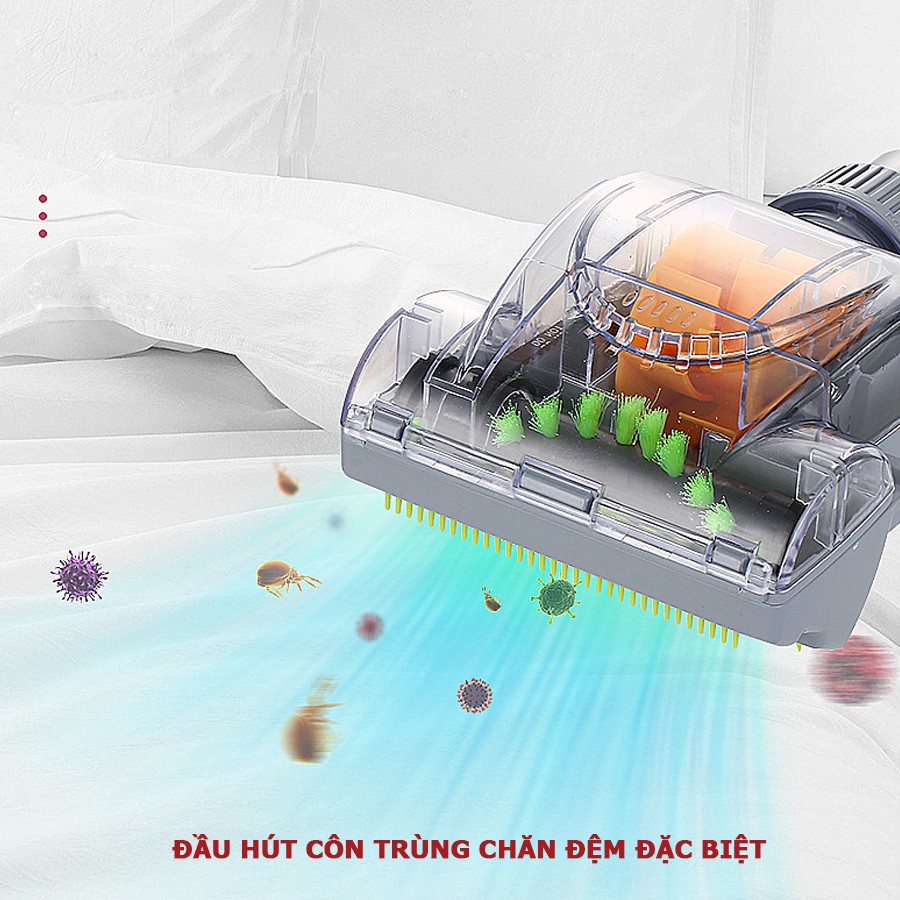 Máy hút bụi cát á gia đình cầm tay 2 trong 1 công suất 600W bộ lọc HEPA Tặng kèm 9 đầu Hút | BigBuy360 - bigbuy360.vn