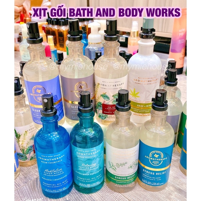XỊT GỐI BATH AND BODY WORKS THƯ GIÃN DỄ NGỦ đủ mùi ( chuẩn auth đủ bill )