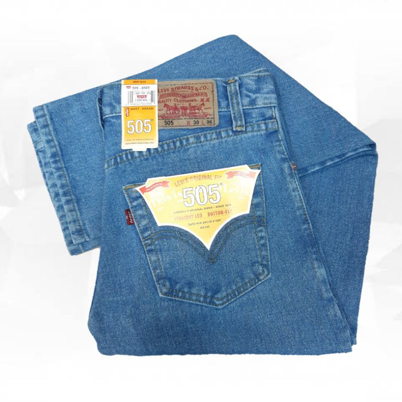 Quần Jean Nam Màu Xanh Nhạt Tiêu Chuẩn Levis 505